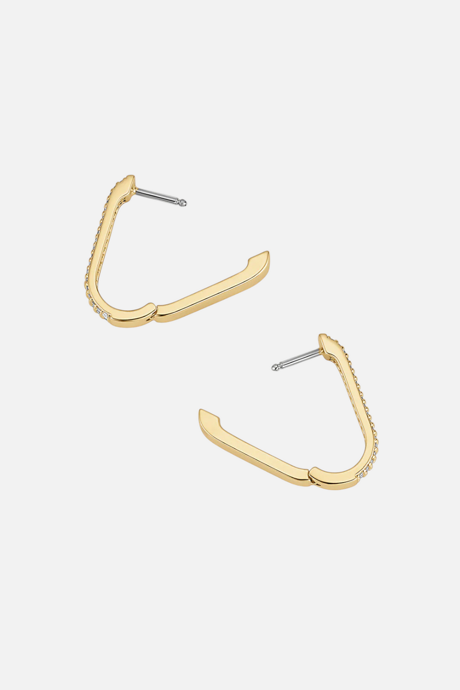 Gorjana Parker Shimmer Huggies Earrings – back view