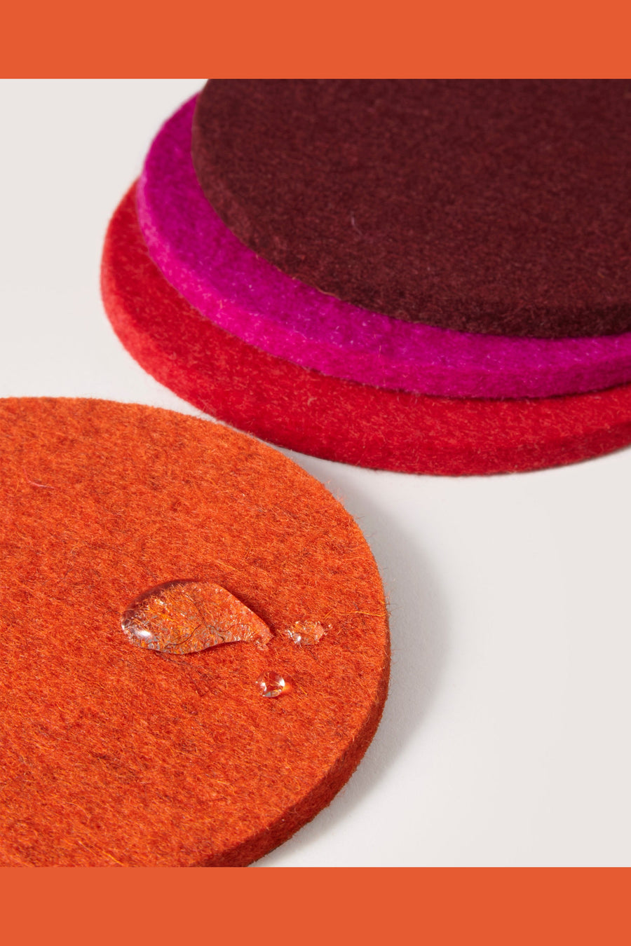 Graf Lantz Bierfilzl Merino Wool Round Coaster Set – detail