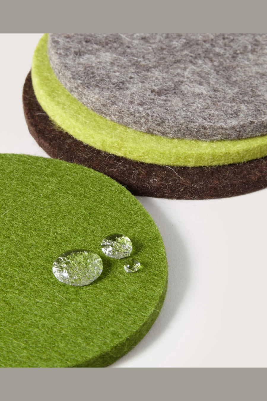 Graf Lantz Bierfilzl Merino Wool Round Coaster Set – detail