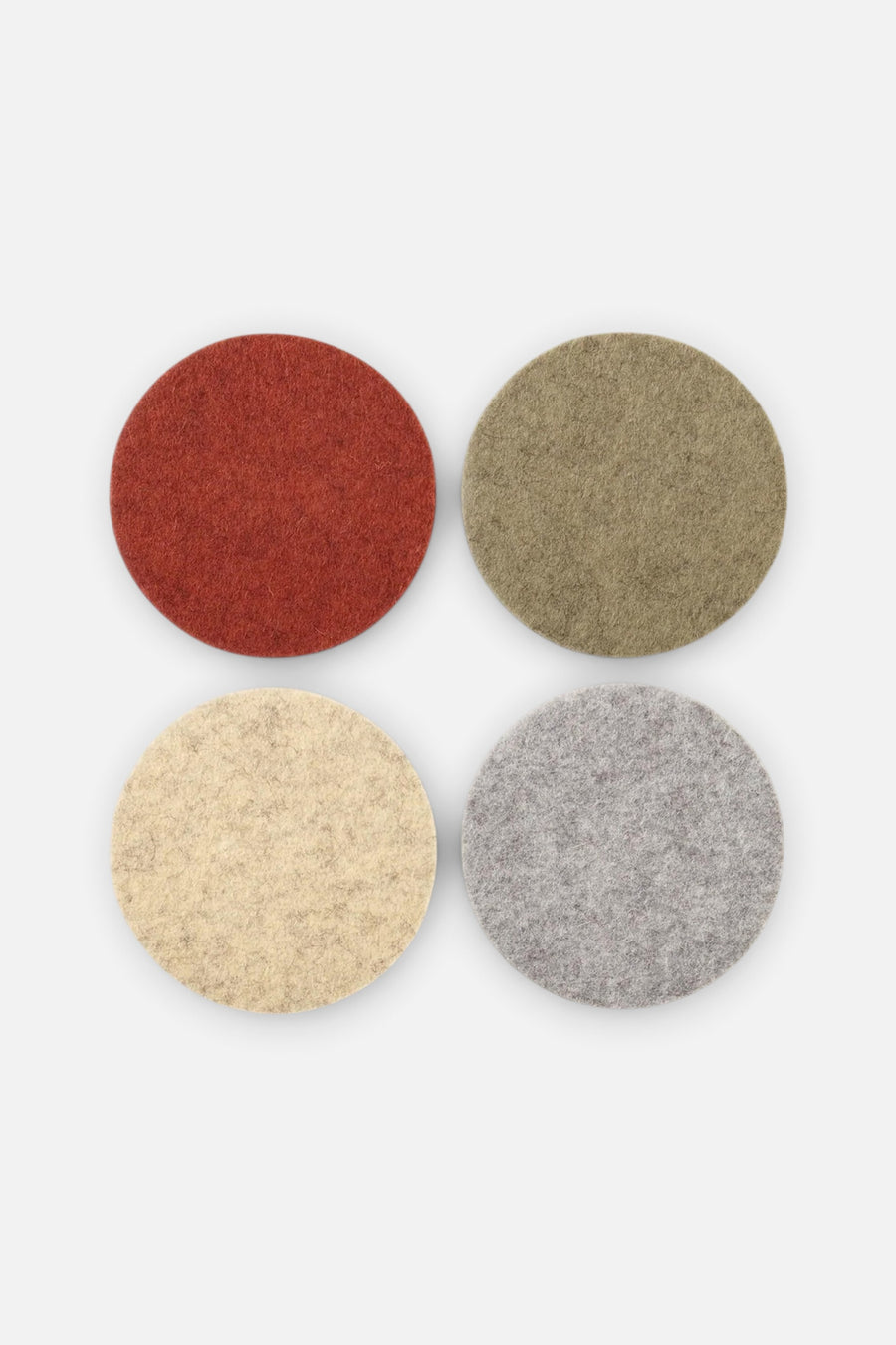 Graf Lantz Bierfilzl Merino Wool Round Coaster Set – front view
