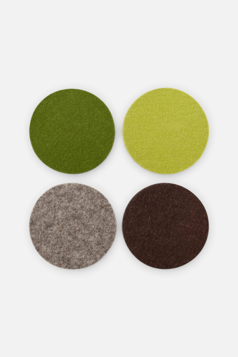 Graf Lantz Bierfilzl Merino Wool Round Coaster Set – front view