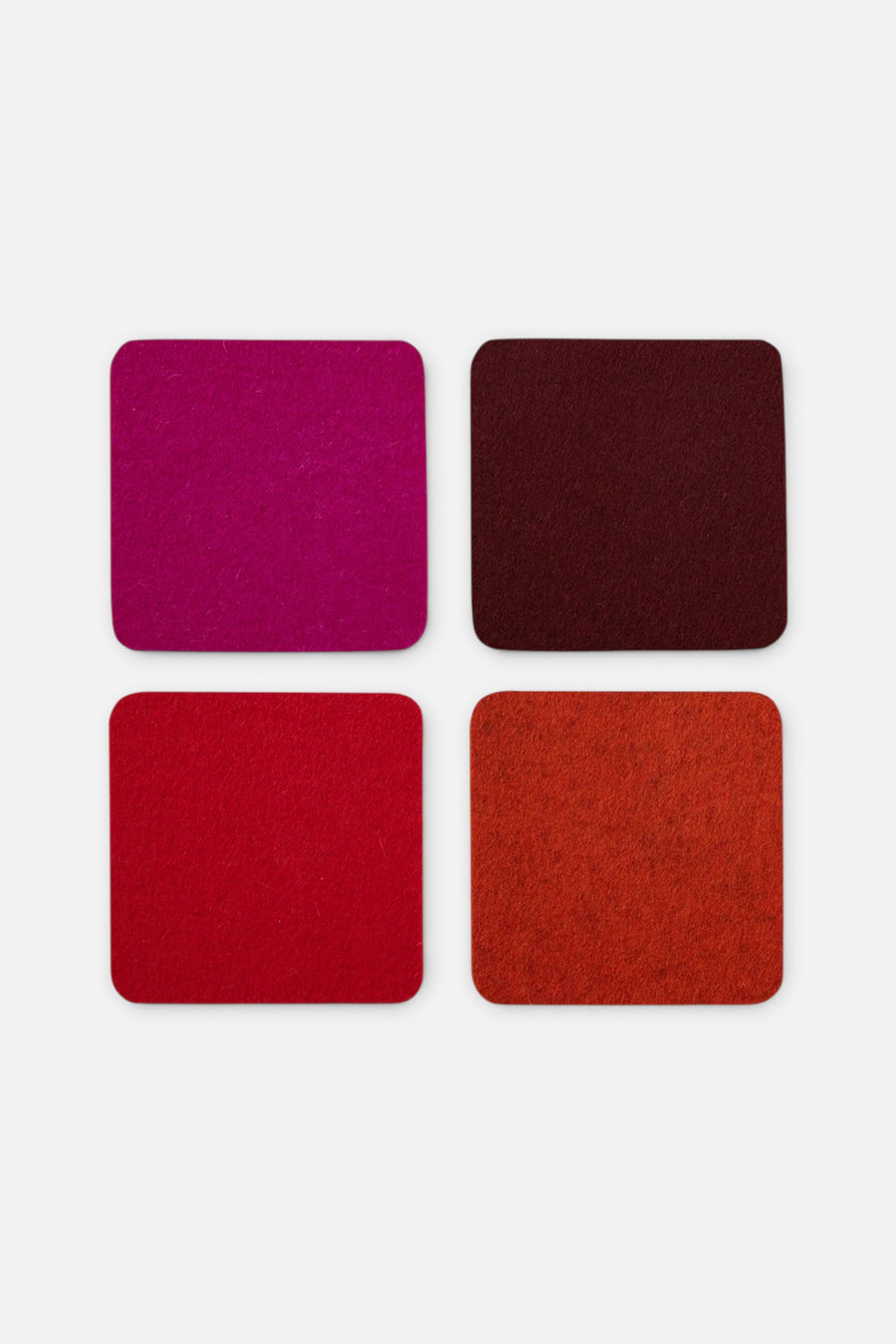 Graf Lantz Bierfilzl Merino Wool Square Coaster Set – front view