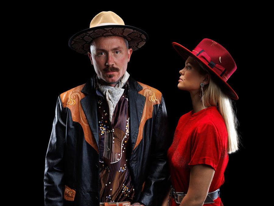 Grand Central Fashion Barracuda Hat in Cherry – side view