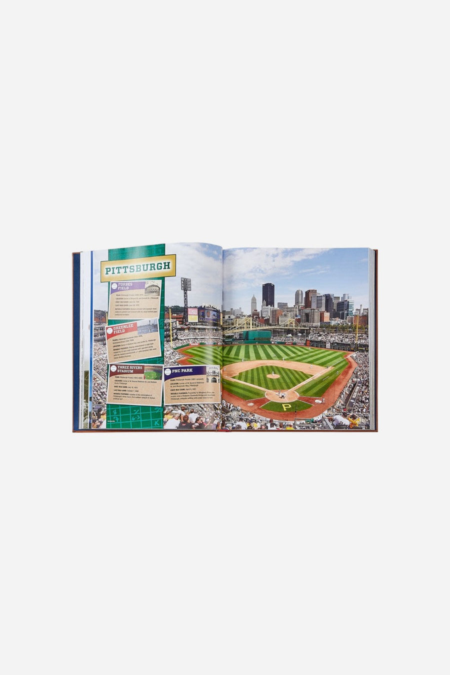Graphic Image Ballparks Past And Present Book – back view