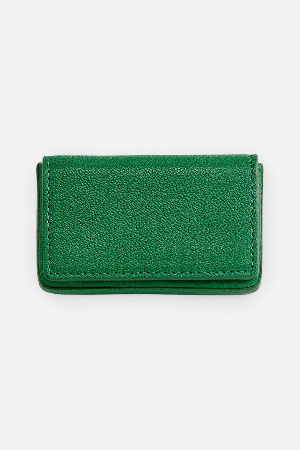 Graphic Image Hard Business Card Case in Green
