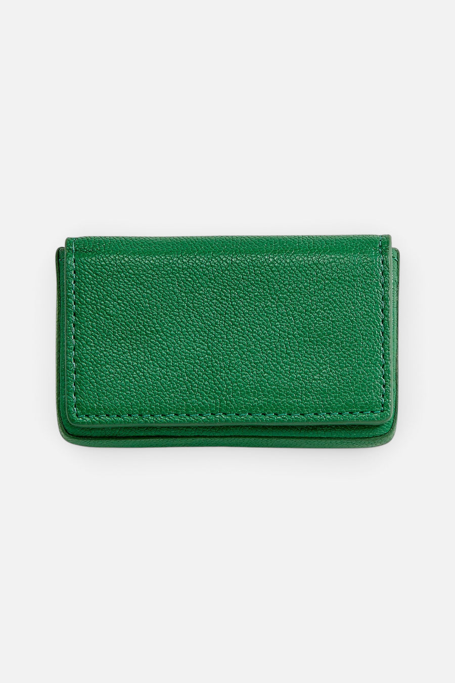 Graphic Image Hard Business Card Case in Green – front view