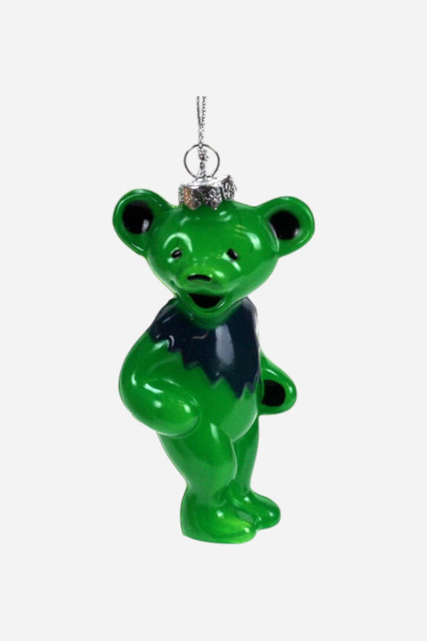 Grateful Dead Bear Ornament in Green
