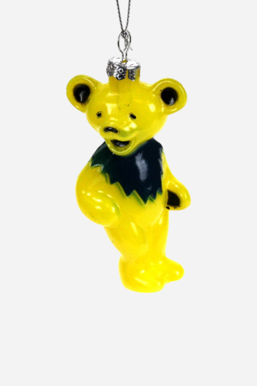 Grateful Dead Bear Ornament in Yellow – front view