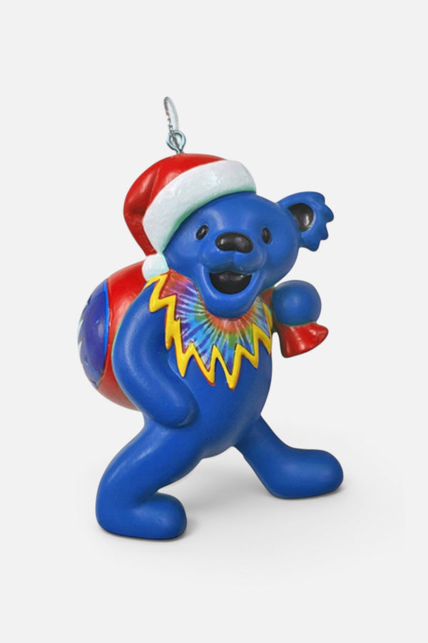 Grateful Dead Dancing Bear Ornament in Blue