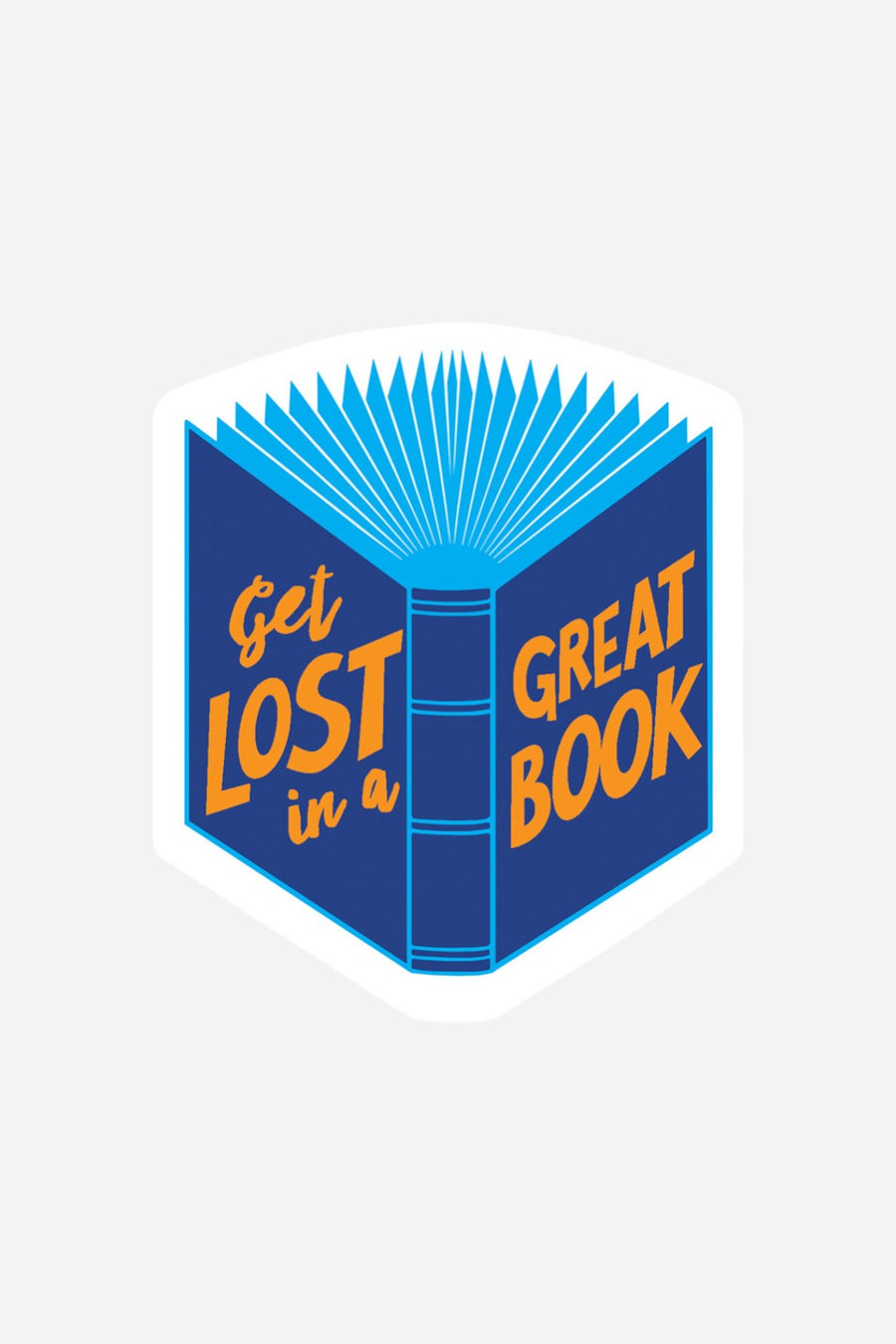 Great Book Sticker – front view