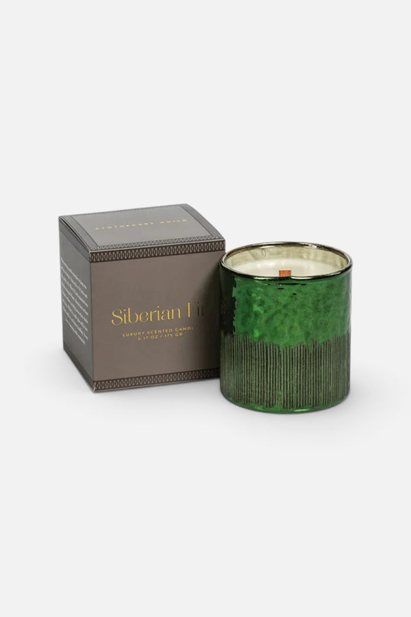 Green Siberian Fir Candle Lrg