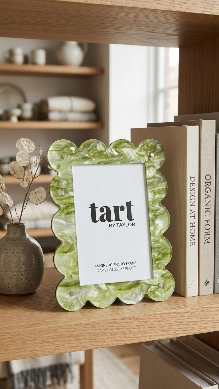 Tart by Taylor Acrylic Frame in Green Marble