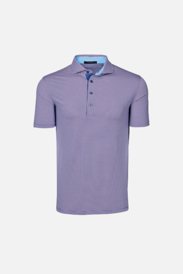 Greyson Saranac Polo in Pink Sky & Falcon