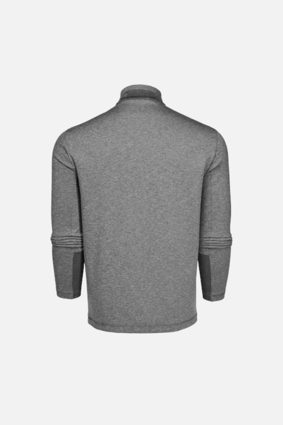 Greyson Sequoia Quarter Zip in Smoke Heather – back view