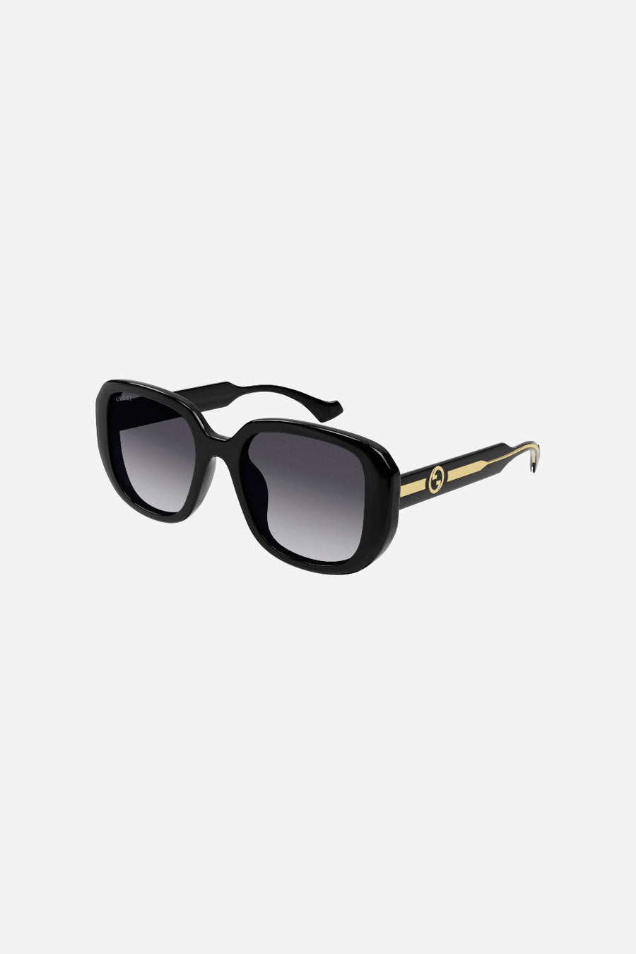 Gucci Black/Crystal Round Sunglasses - Gg1557sk-001 54 – front view
