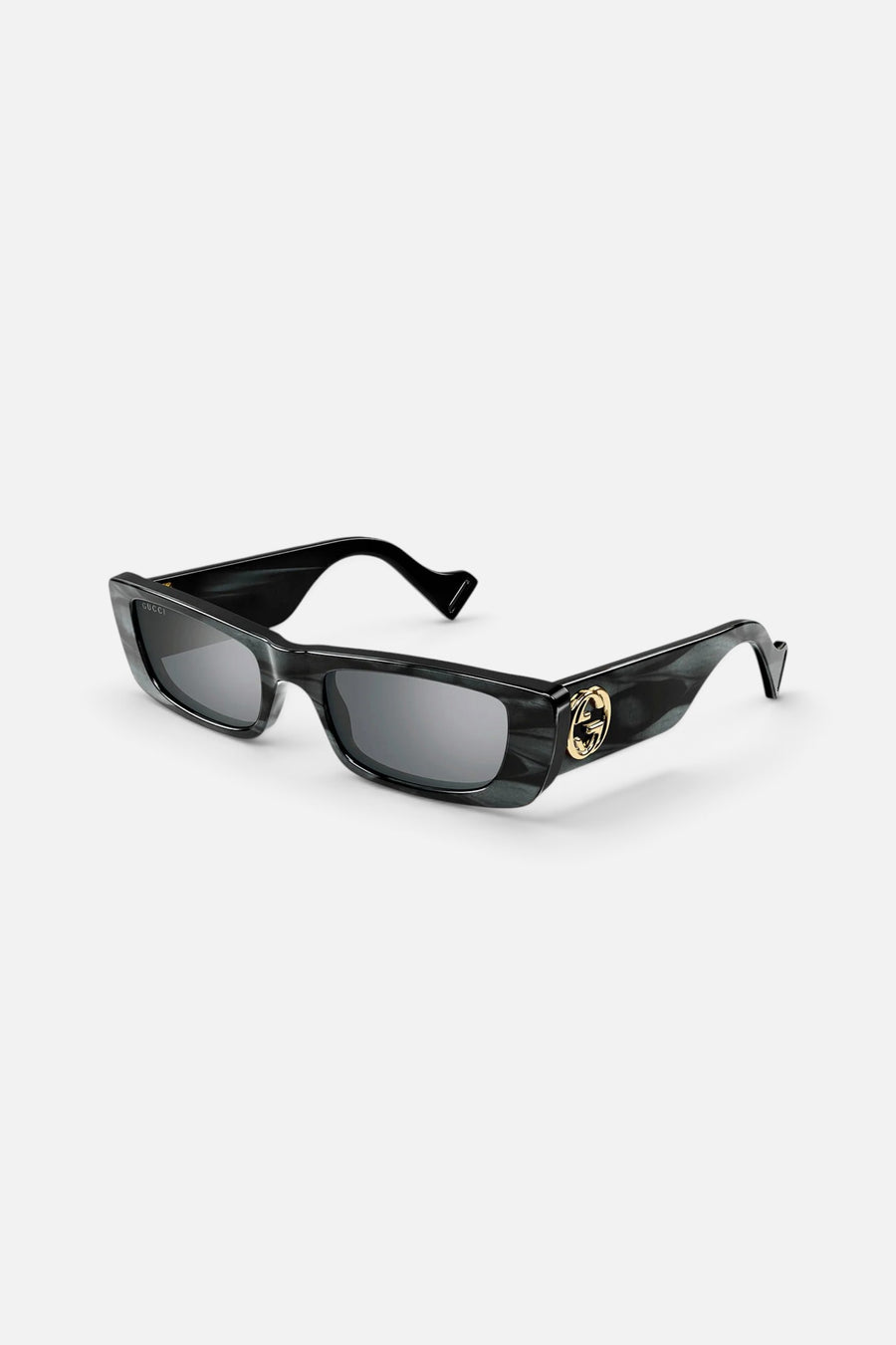 Gucci Black Marble Pearl Logo Sunglasses – front view
