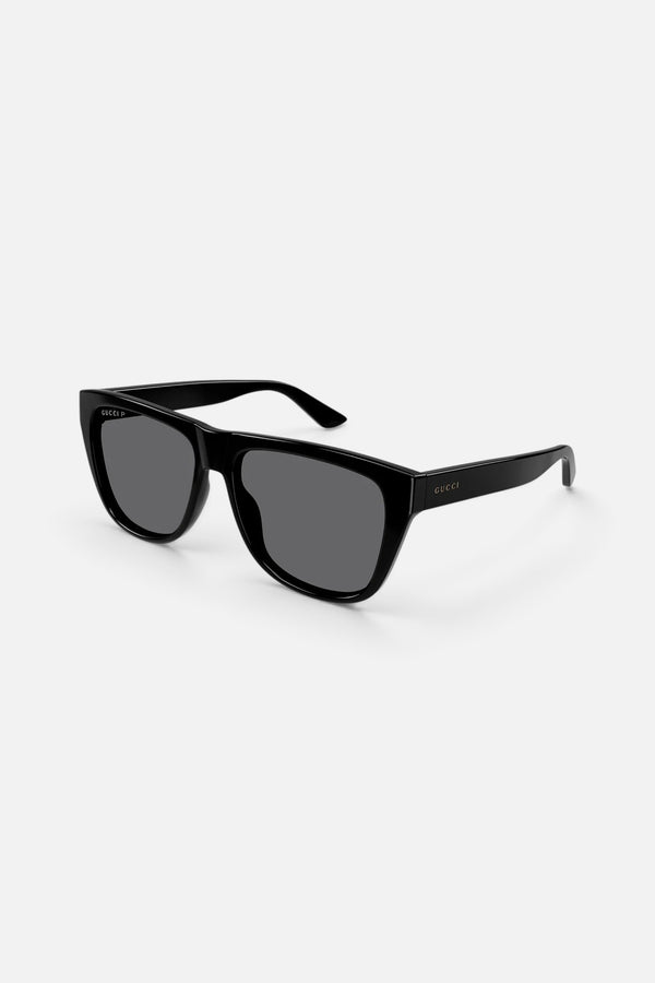Gucci Black Men's Sunglasses with Gray Polarized Lenses