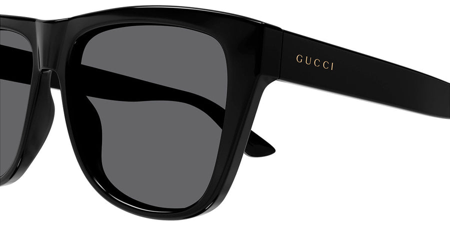 Gucci Black Men's Sunglasses with Gray Polarized Lenses – side view