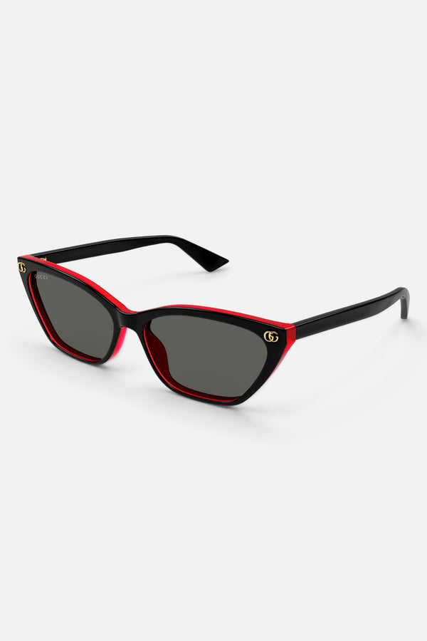 Gucci Cat Eye Sunglasses in Black/Red (GG1815S 003 58)
