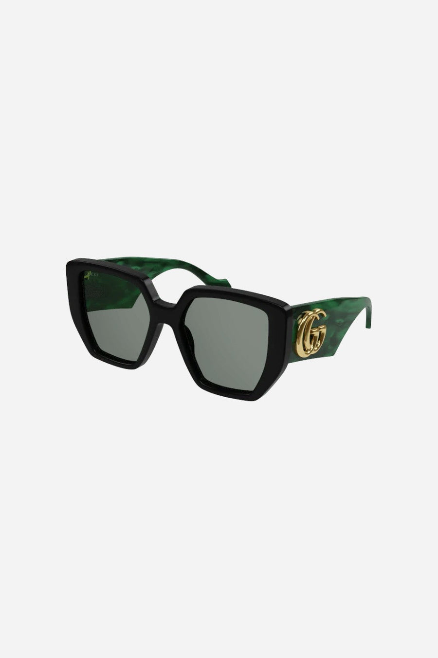 Gucci Green Square Sunglasses - Gg0956s-001 54 – front view