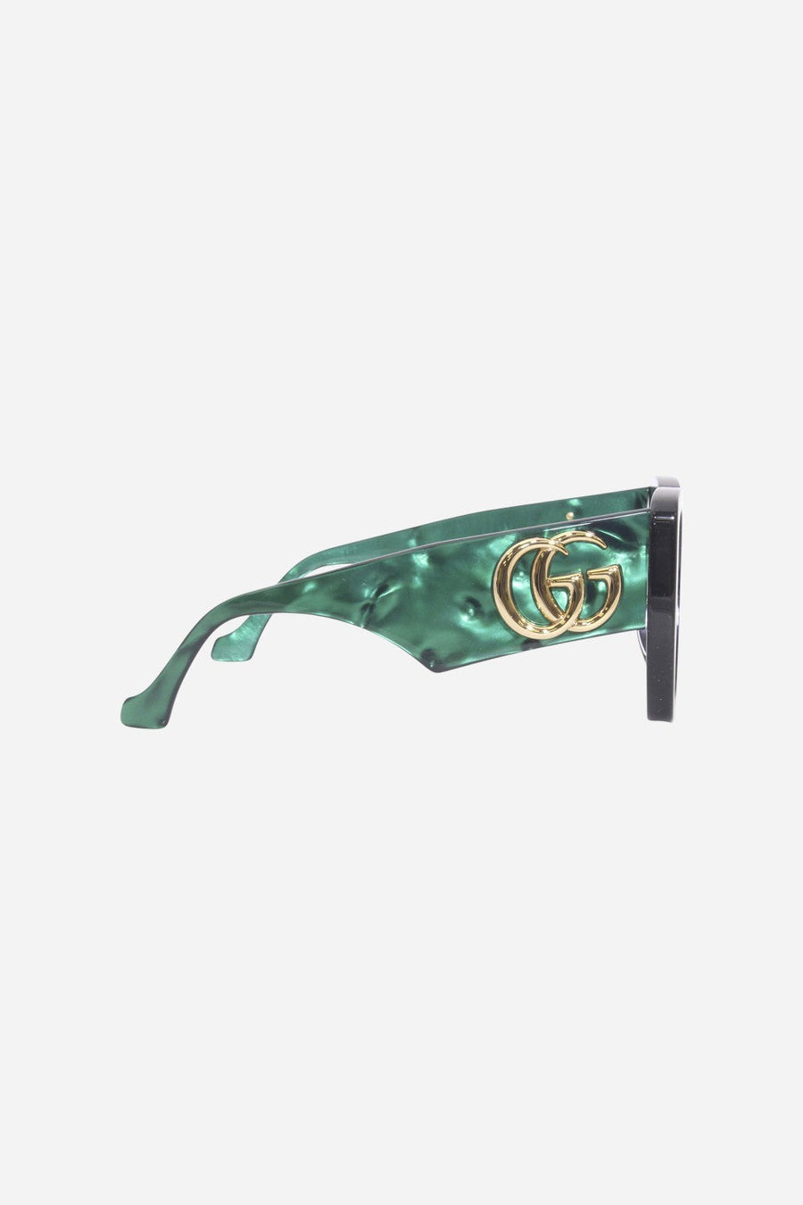 Gucci Green Square Sunglasses - Gg0956s-001 54 – side view