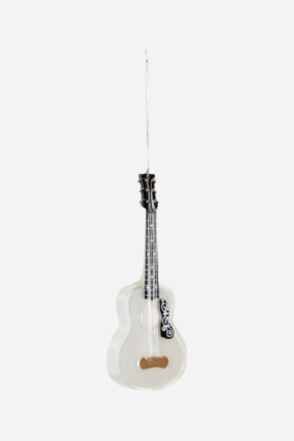 Guitar Ornament in White