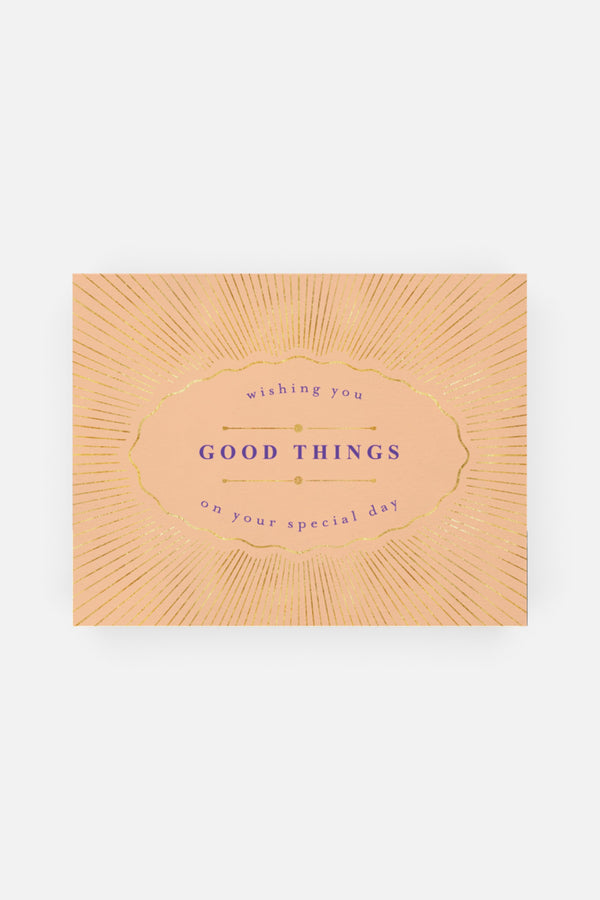 Halfpenny Postage Elegant Wishes Card