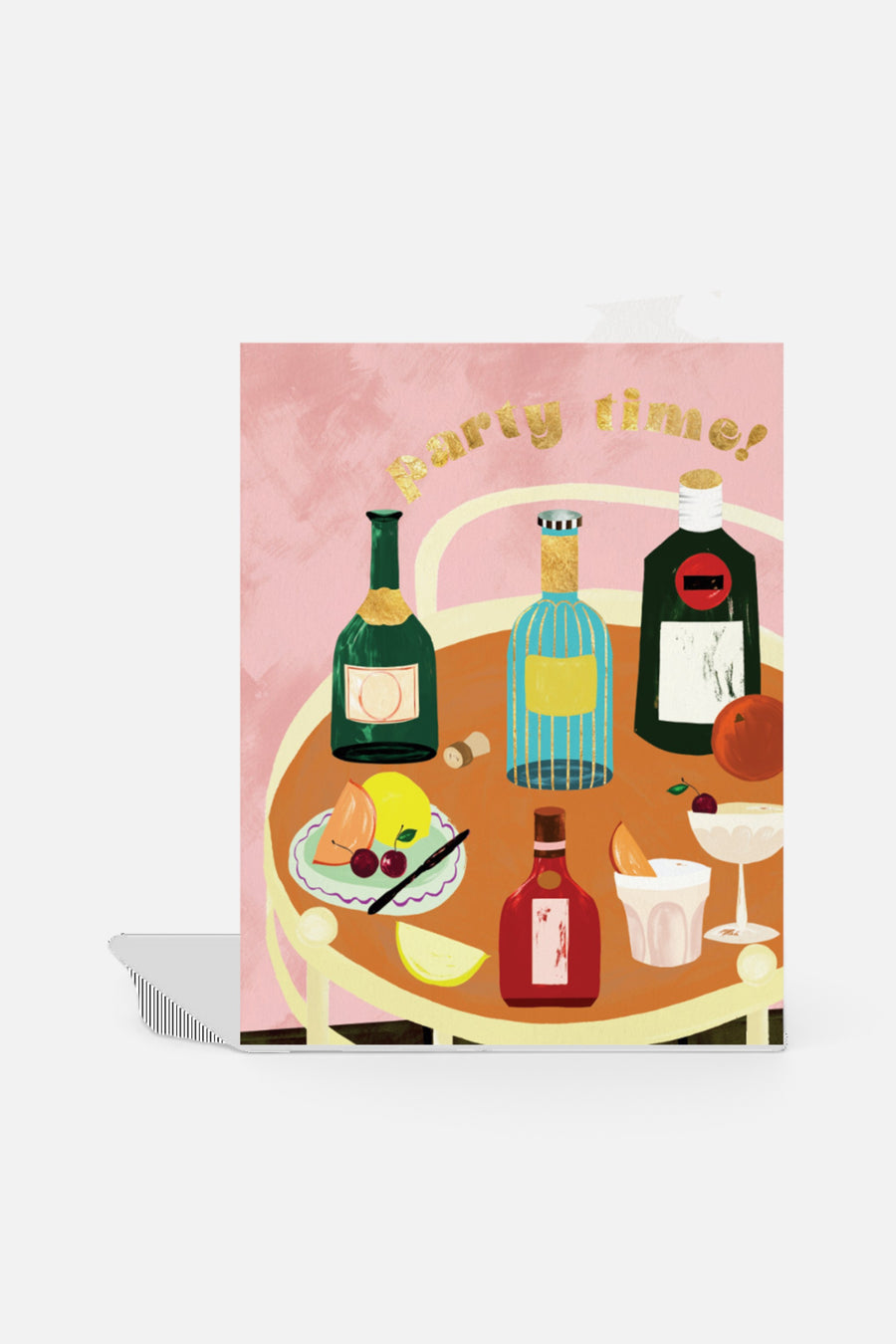 Halfpenny Postage Party Drinks Card – front view
