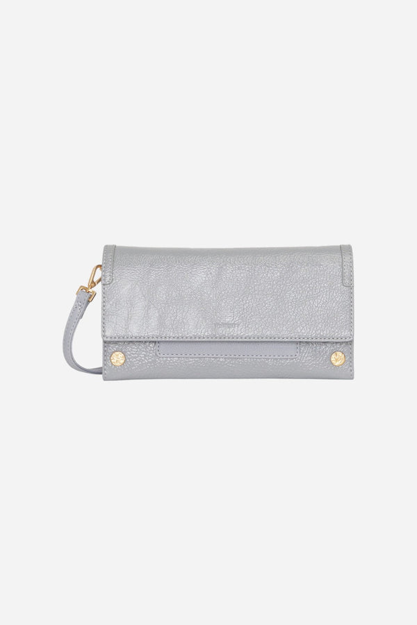 Hammit AJ Crossbody Clutch in Marina Glaze Brushed Gold Hammered