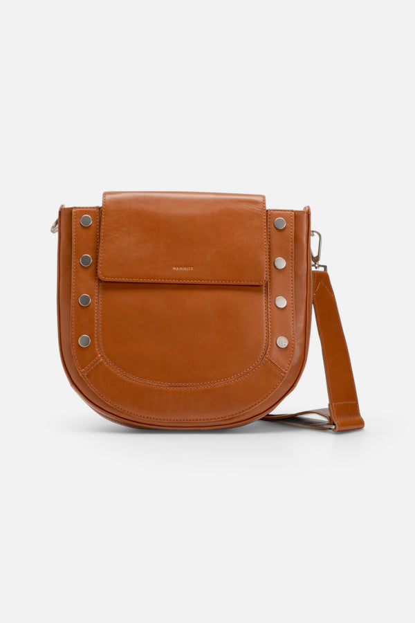 Hammitt Kayce Saddle Leather Bag in Caffe Tan