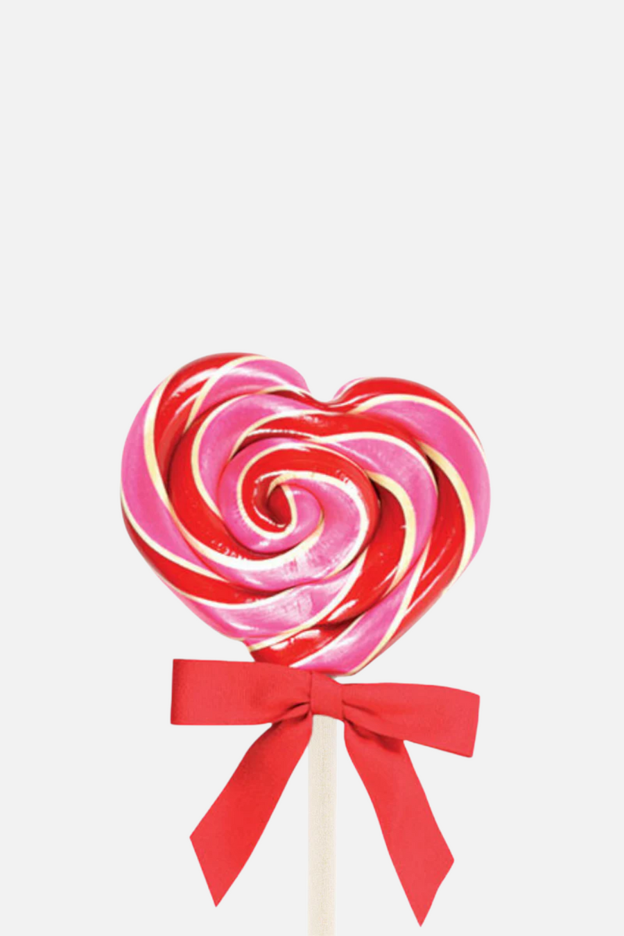 Hammond Candies Wild Cherry Heart Lollipops – front view
