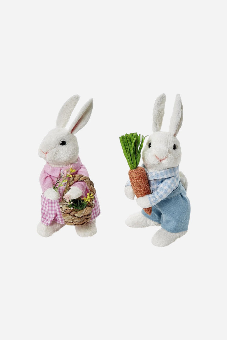 Hand-Crafted Vintage Easter Bunny Décor – back view