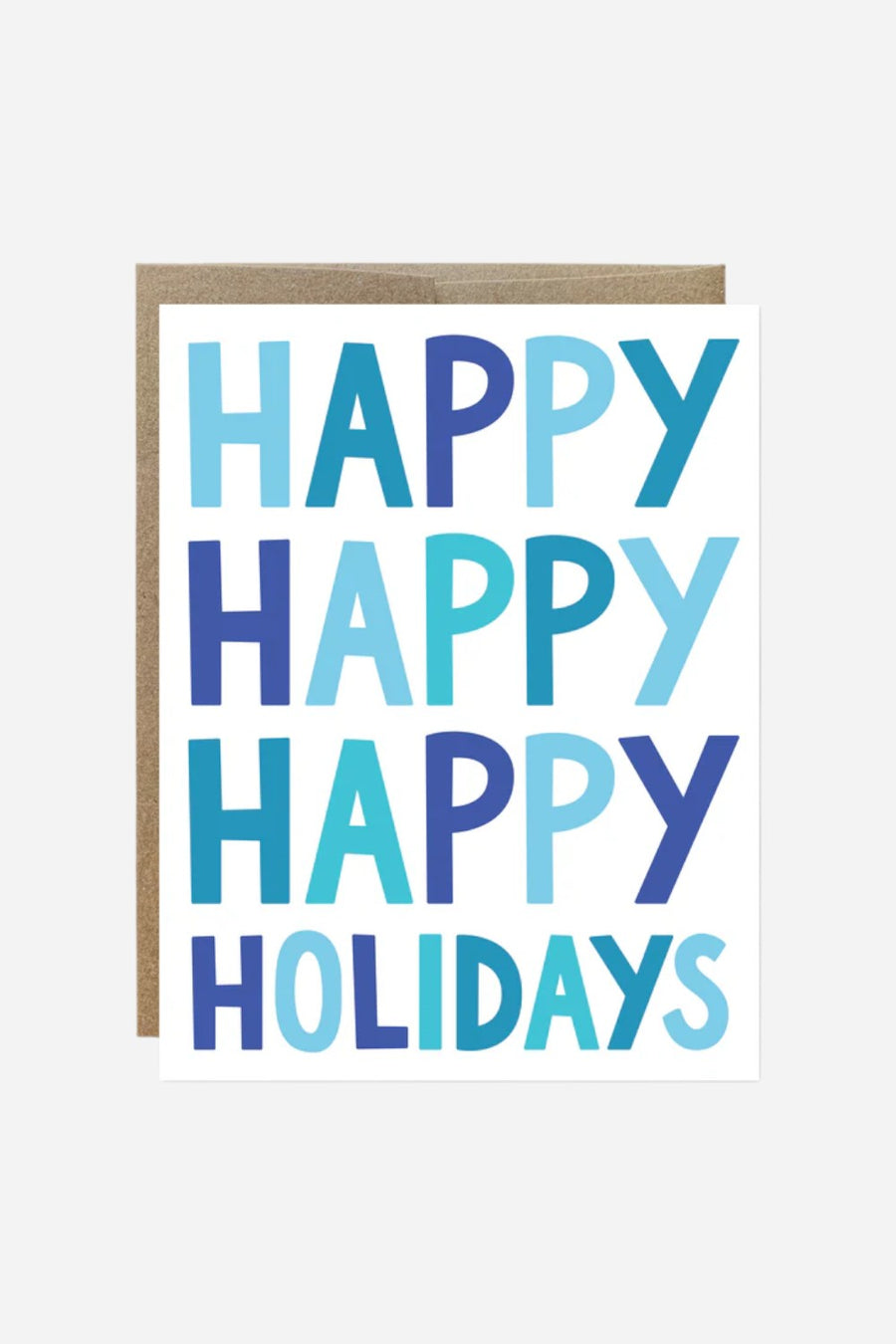 Happy Happy Holidays Greeting Card – front view