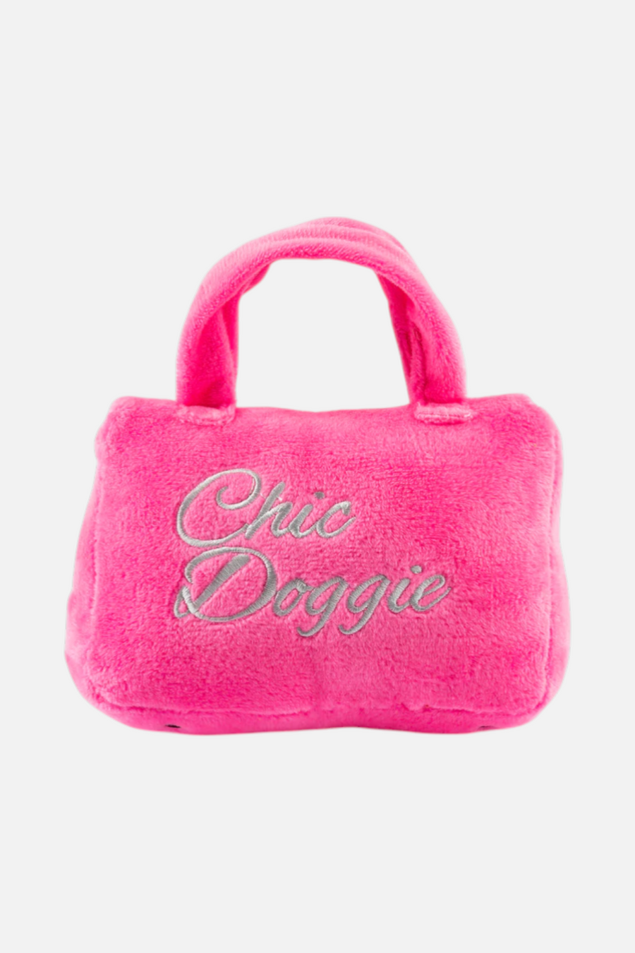 Haute Diggity Dog Barkin Bag in Pink with Scarf – back view