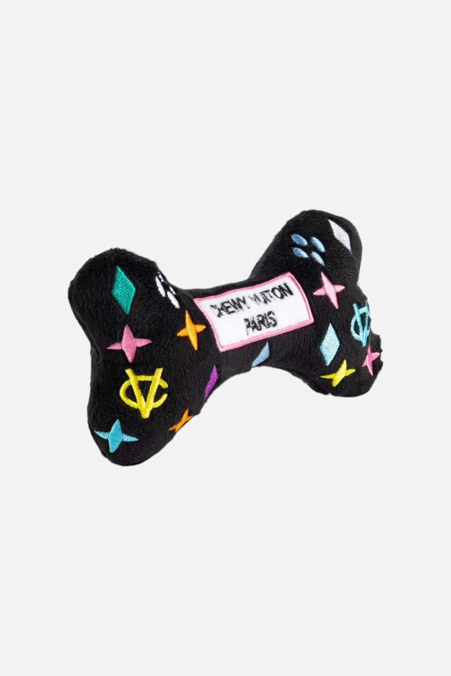 Haute Diggity Dog Chewy Vuitton Black Monogram XL Bone – back view