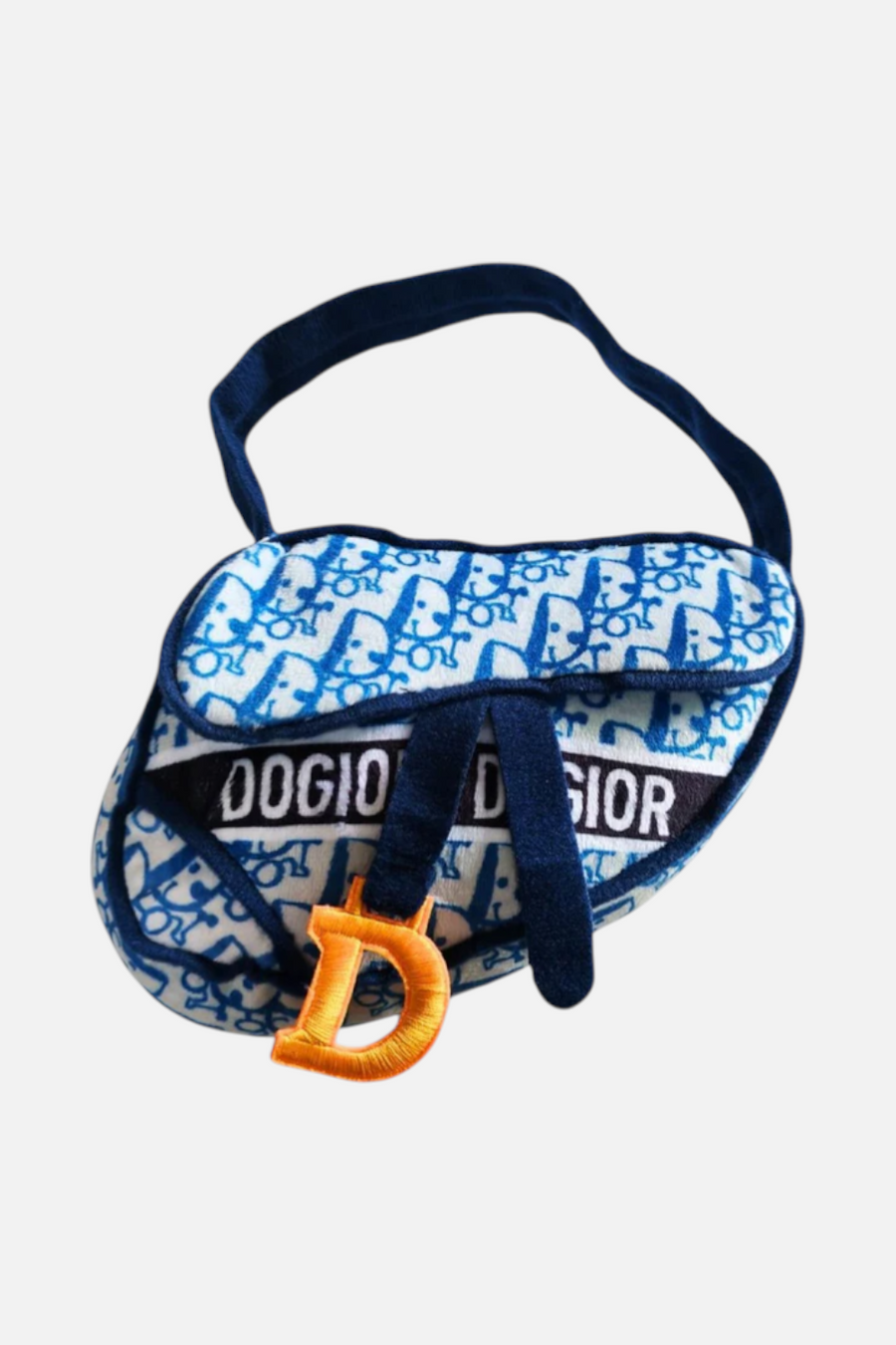 Haute Diggity Dog Dogior Saddle Bag in Navy – front view