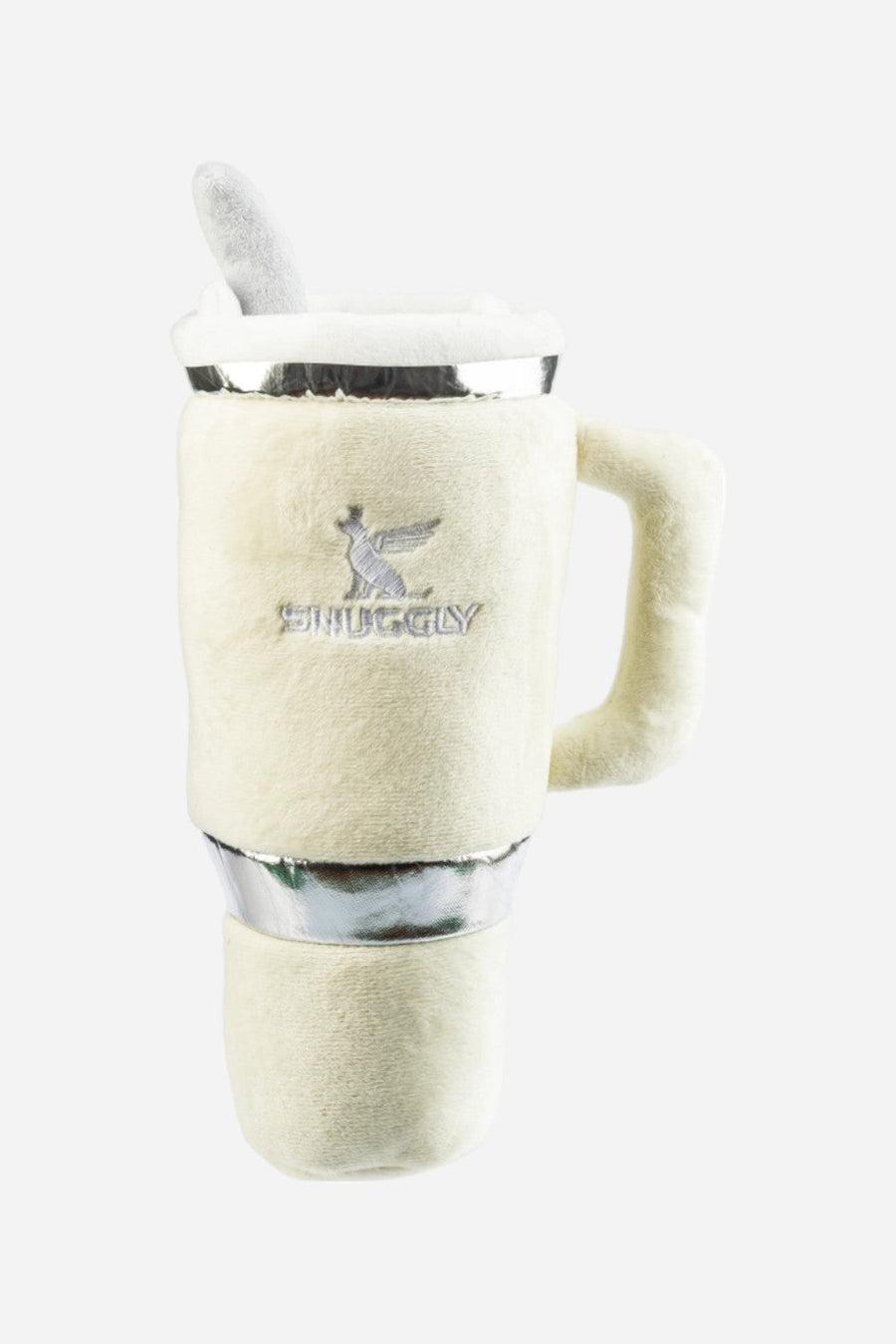 Haute Diggity Dog Snuggly Cup Ivory Toy – front view