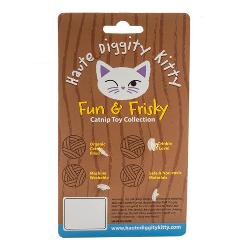 Haute Diggity Purrona (Bottle & Ball) Catnip Toy – back view