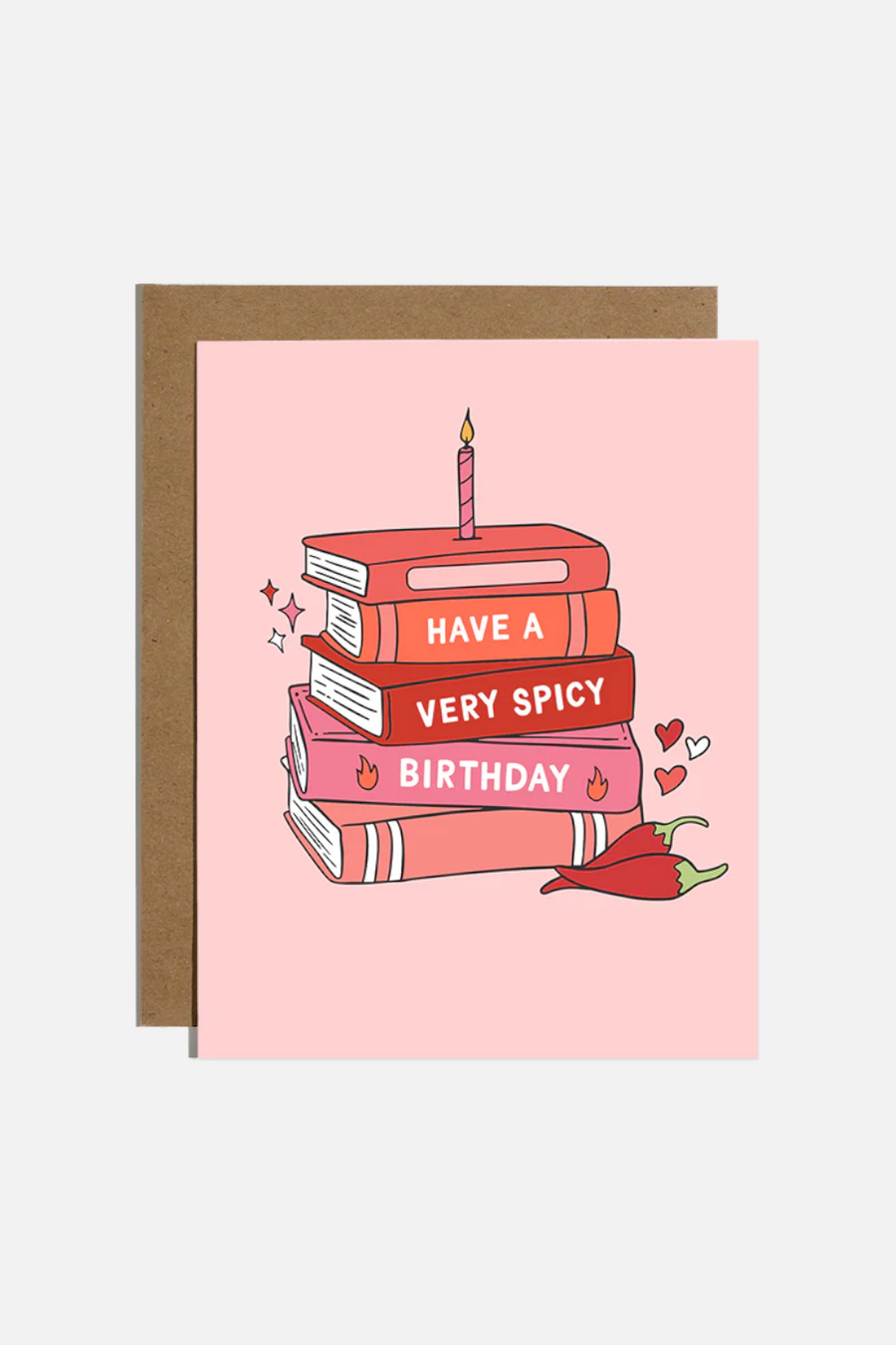 Have A Spicy Birthday Bookish Birthday Card – front view