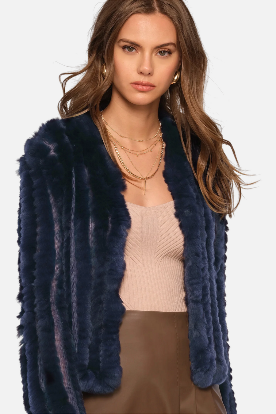 Heartloom Women's Rosa Jacket in Indigo – back view