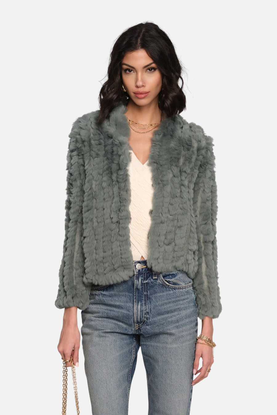 Heartloom Women's Rosa Jacket in Mineral – on model