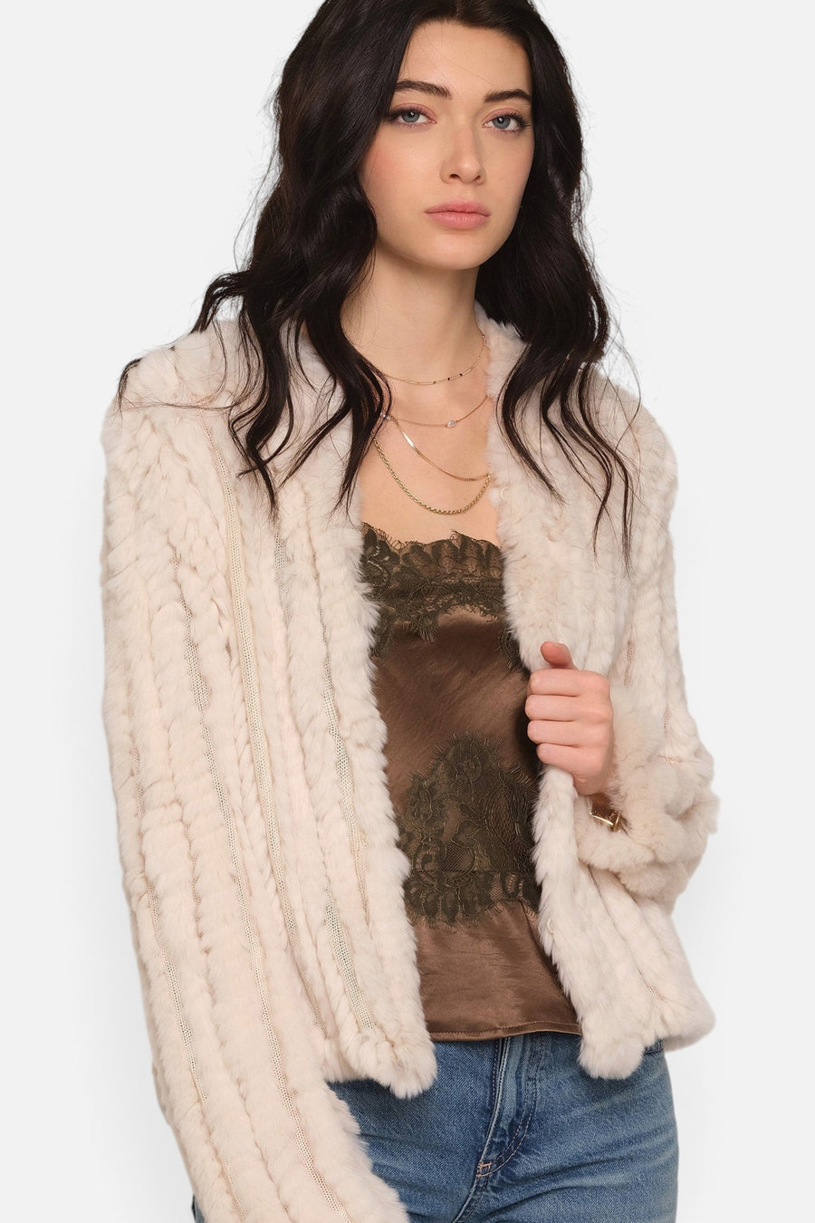 Heartloom Women's Rosa Jacket in Sugar – detail