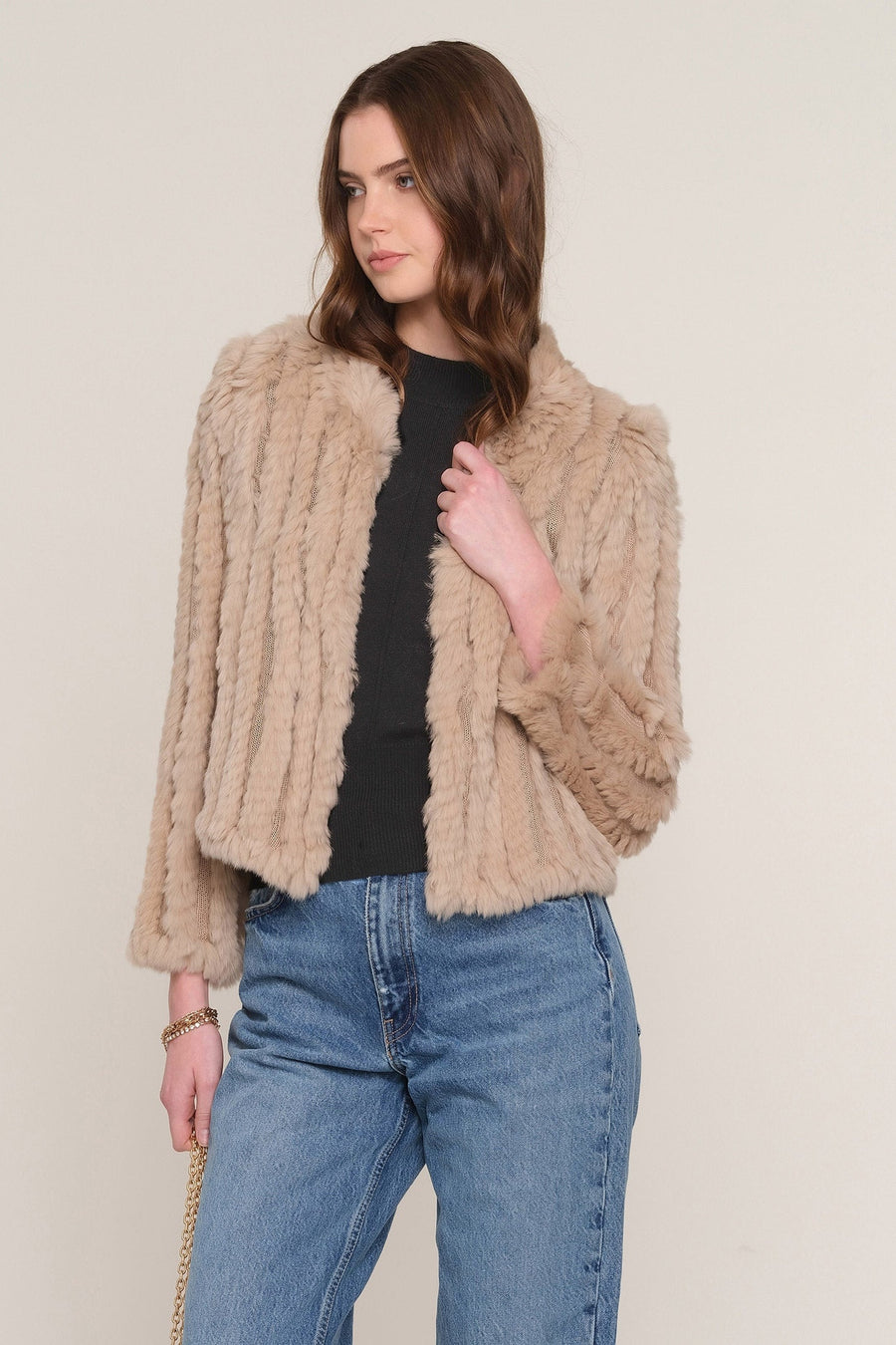 Heartloom Women's Rosa Jacket in Wheat – front view