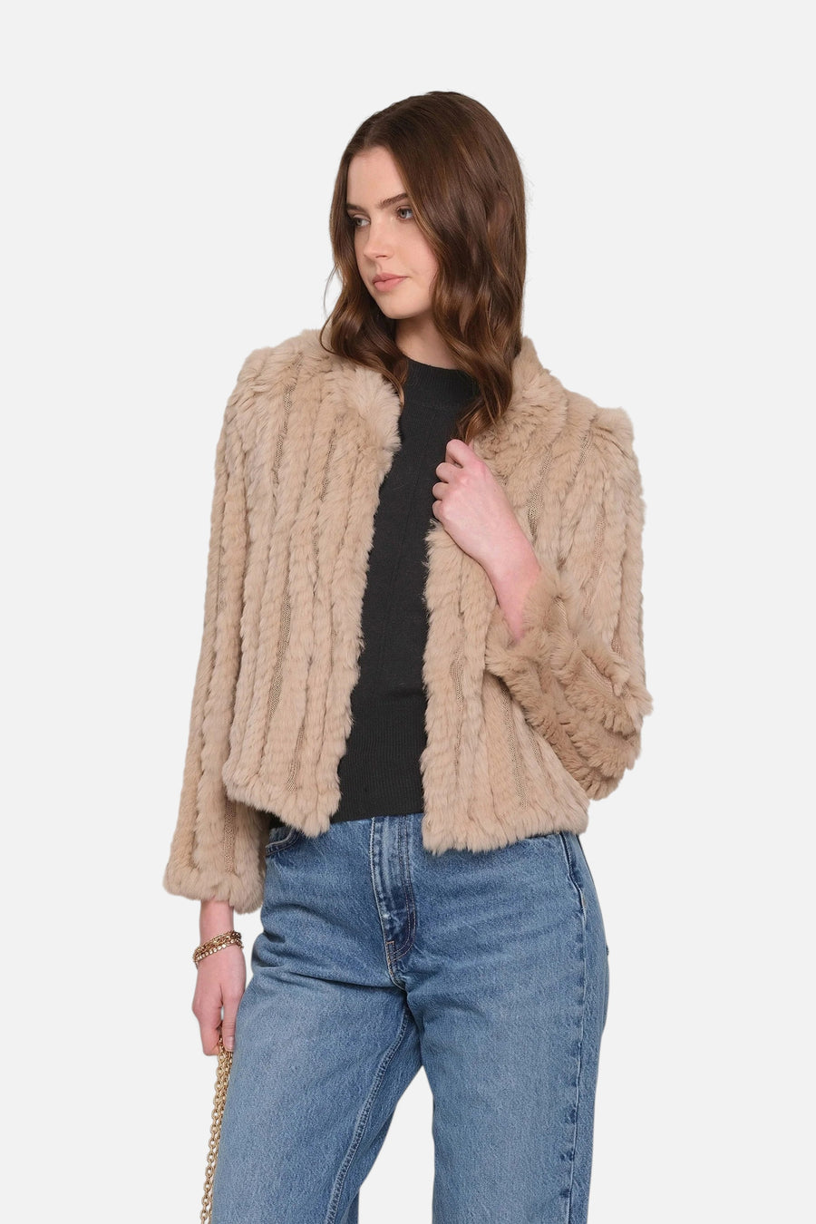 Heartloom Women's Rosa Jacket in Wheat – front view