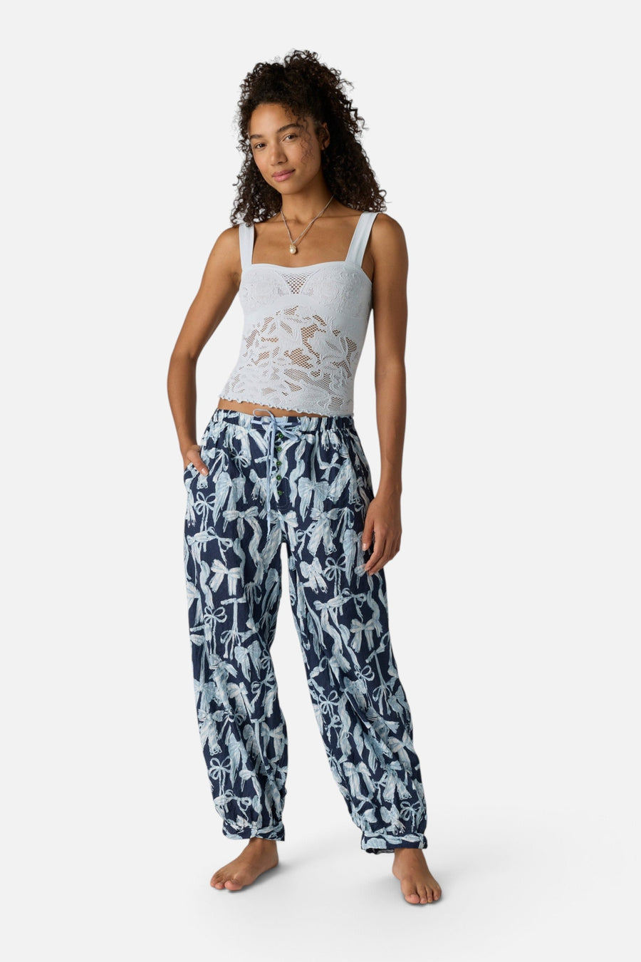 Free People Heirloom Cami in Ice Skating