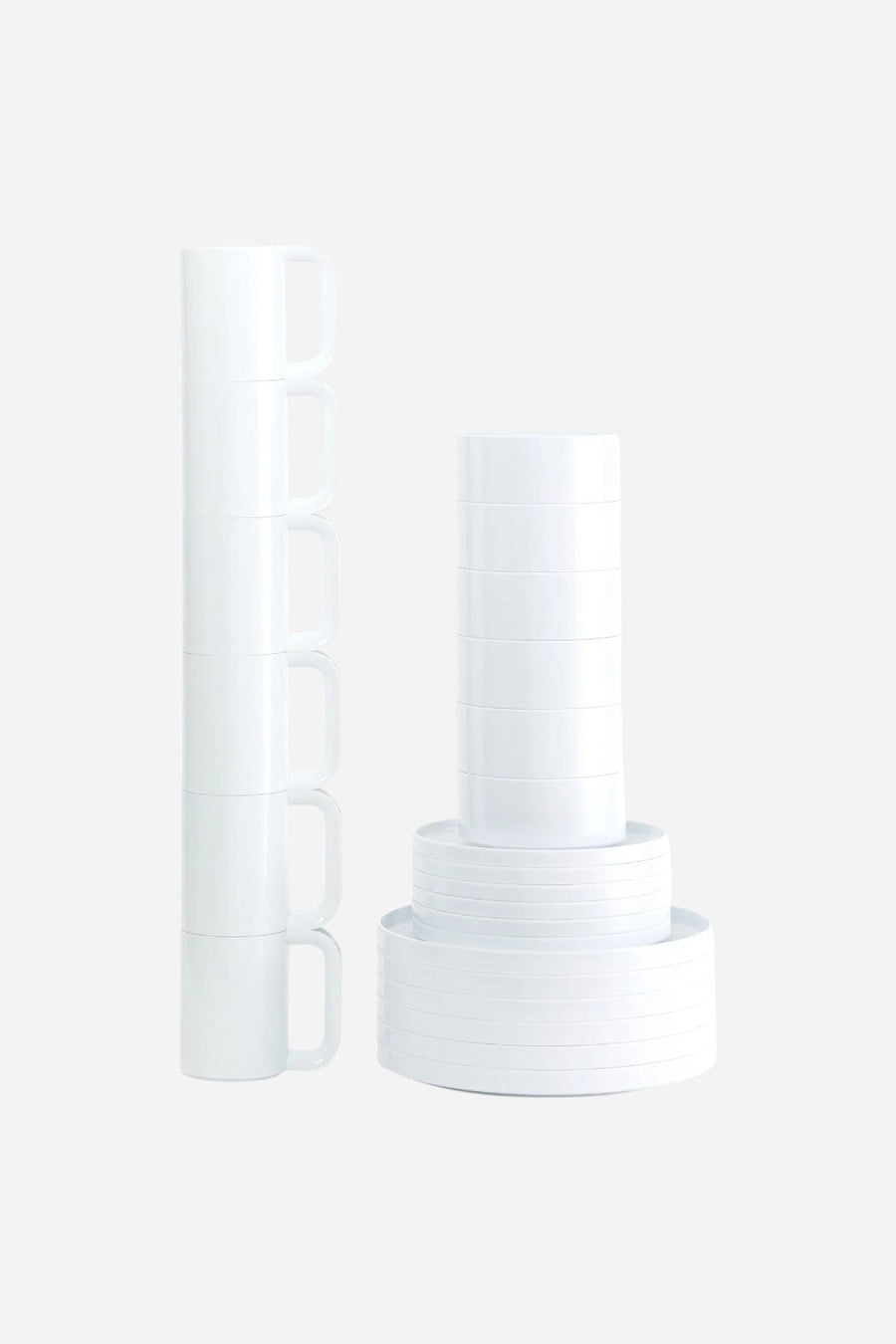 Heller Max Dinnerware 7.5" Maxplate | Set of 6 in White – back view