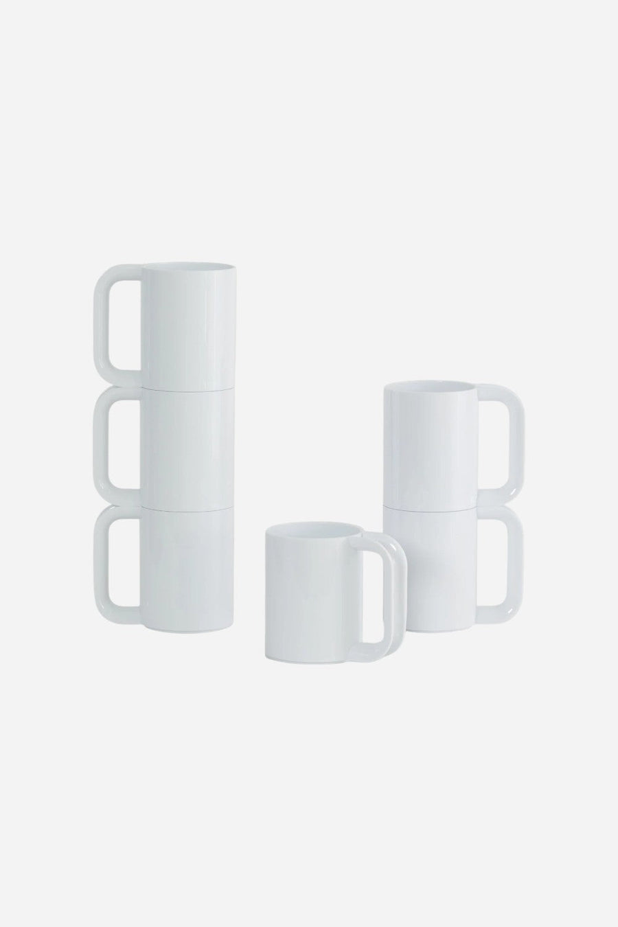 Heller Max Dinnerware Maxmug | Set of 6 in White – front view
