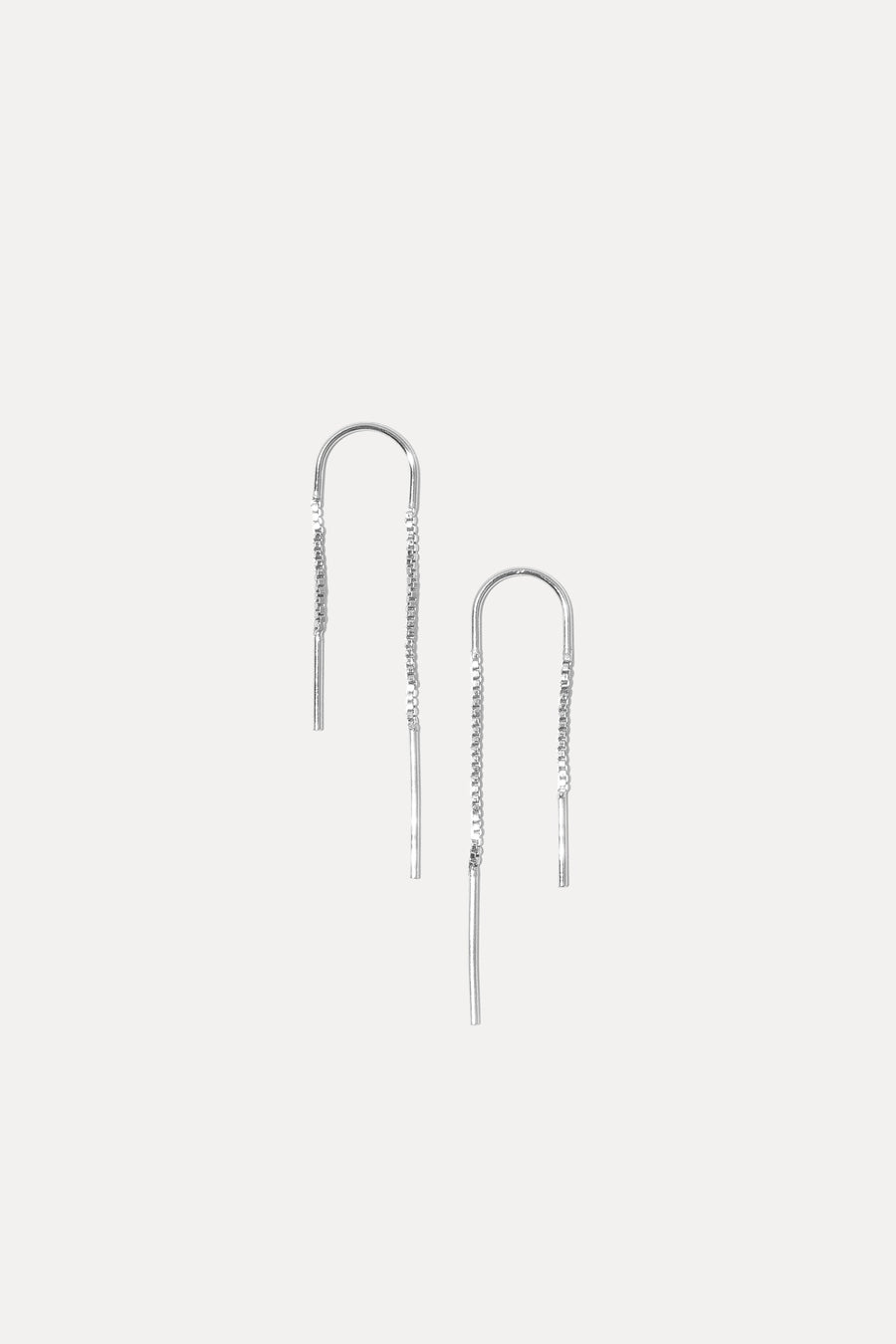 Henley Ear Threader in Silver – front view