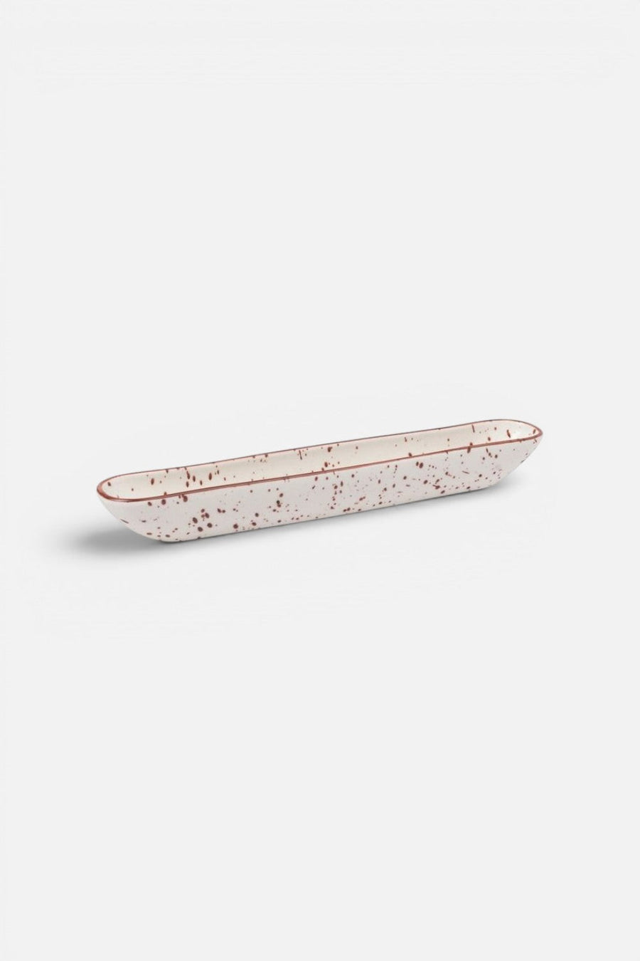 Here's How Dean Olive Splatter Serving Boat – detail
