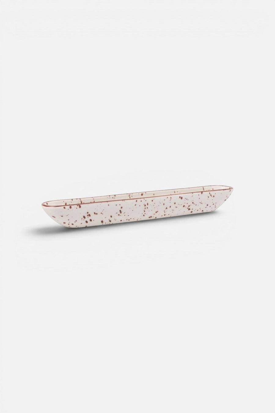 Here's How Dean Olive Splatter Serving Boat – front view